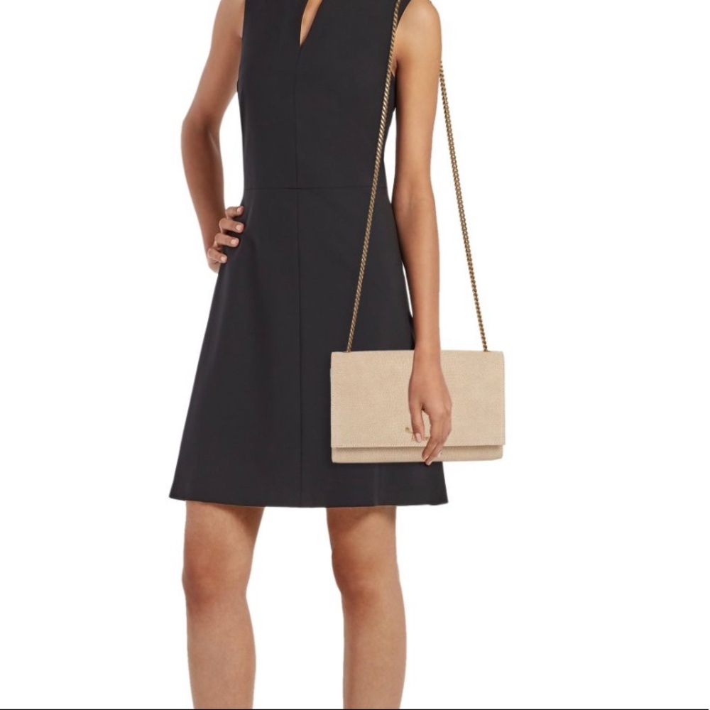 YSL Kate Lizard-Embossed Leather Shoulder
